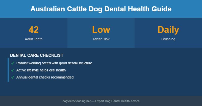 Australian Cattle Dog dental health infographic