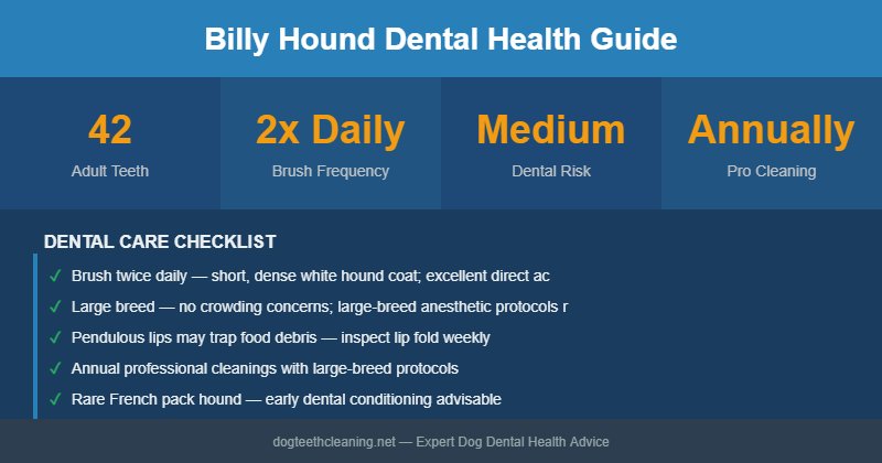 Billy Hound dental health infographic