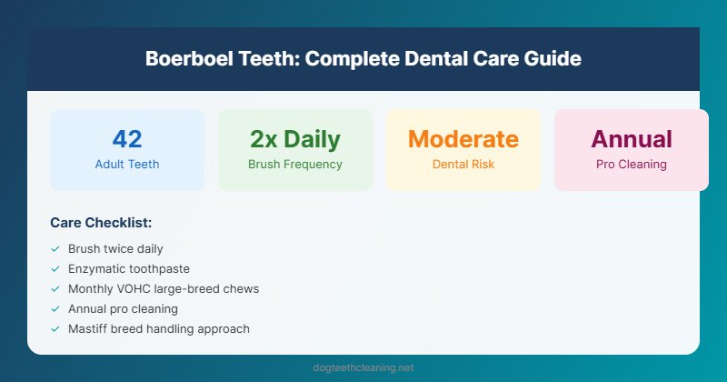 boerboel teeth dental care guide infographic