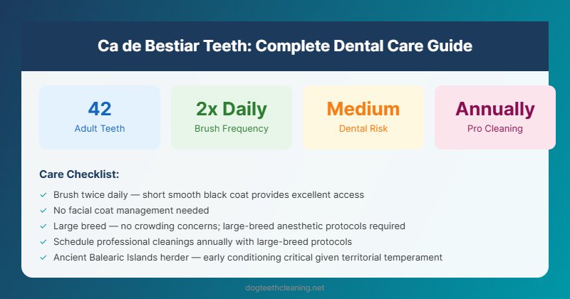 ca de bestiar teeth dental care guide infographic