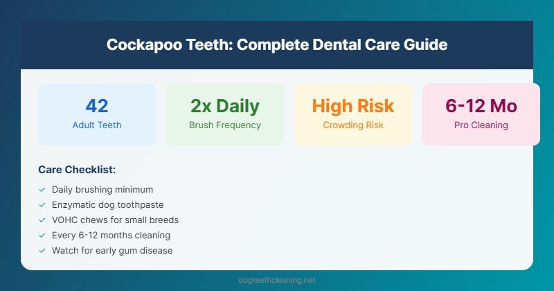 cockapoo teeth dental care guide infographic