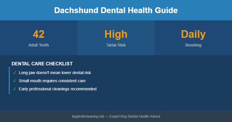 Dachshund dental health infographic
