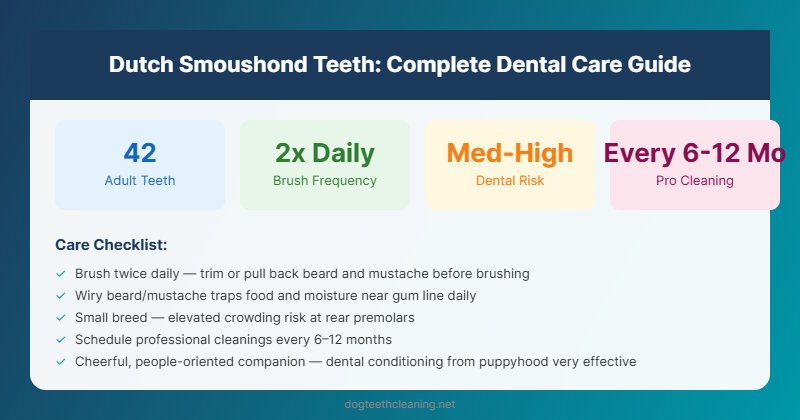 dutch smoushond teeth dental care guide infographic