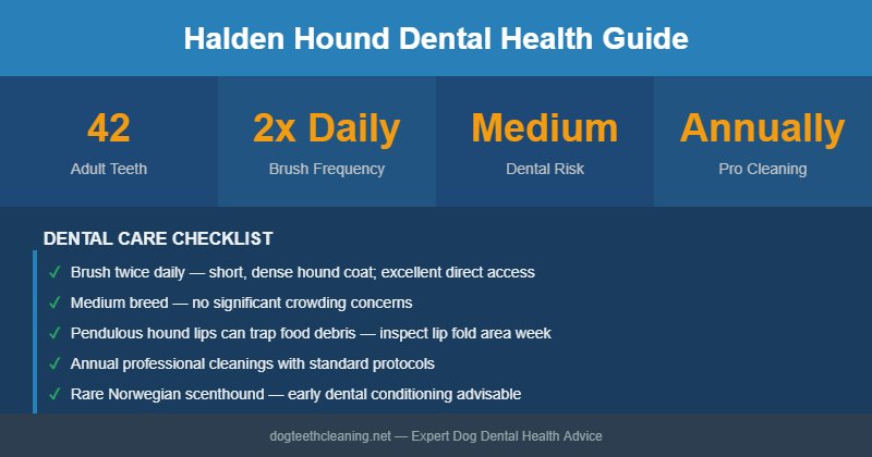 Halden Hound dental health infographic