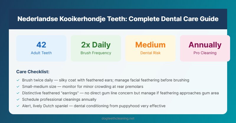 kooikerhondje teeth dental care guide infographic