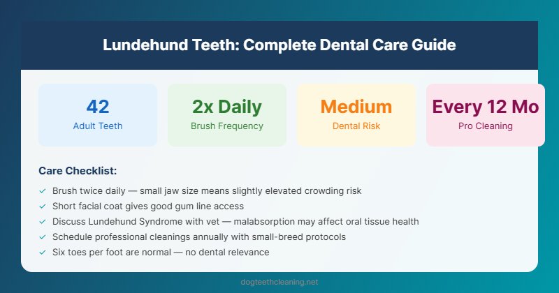 lundehund teeth dental care guide infographic