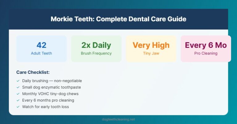 morkie teeth dental care guide infographic