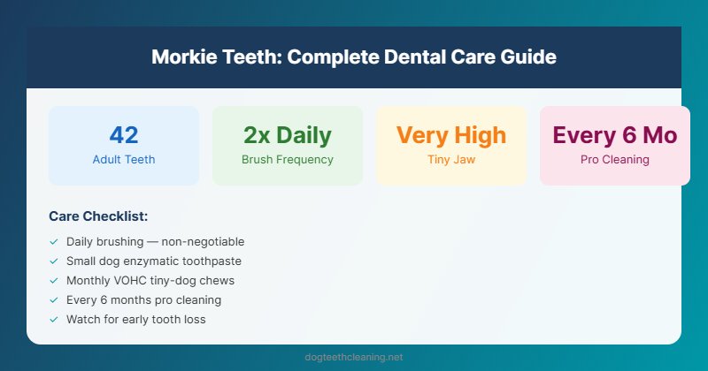 morkie teeth dental care guide infographic