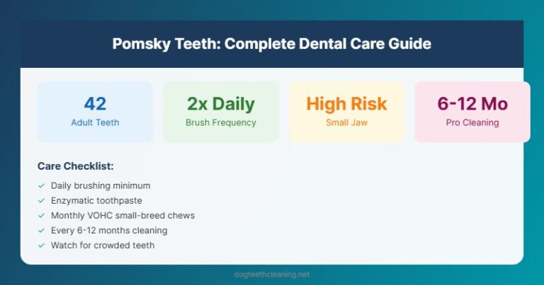 pomsky teeth dental care guide infographic