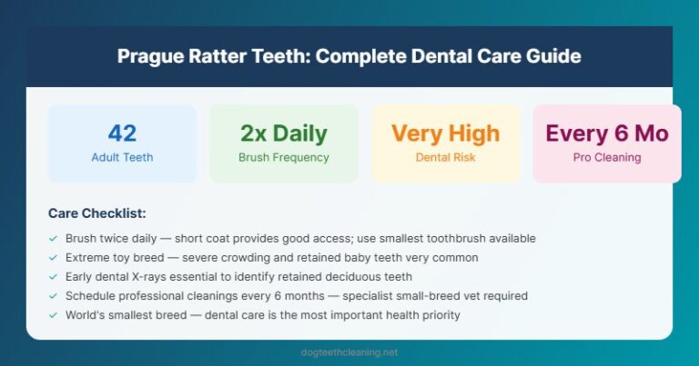 prague ratter teeth dental care guide infographic