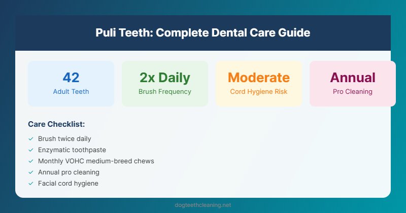 puli teeth dental care guide infographic