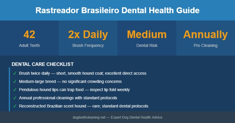 Rastreador Brasileiro dental health infographic