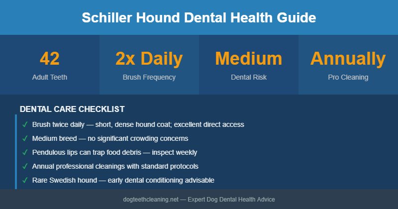 Schiller Hound dental health infographic