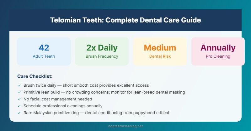 telomian dog teeth dental care guide infographic