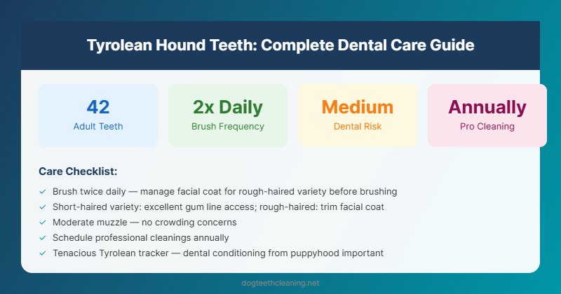 tyrolean hound teeth dental care guide infographic